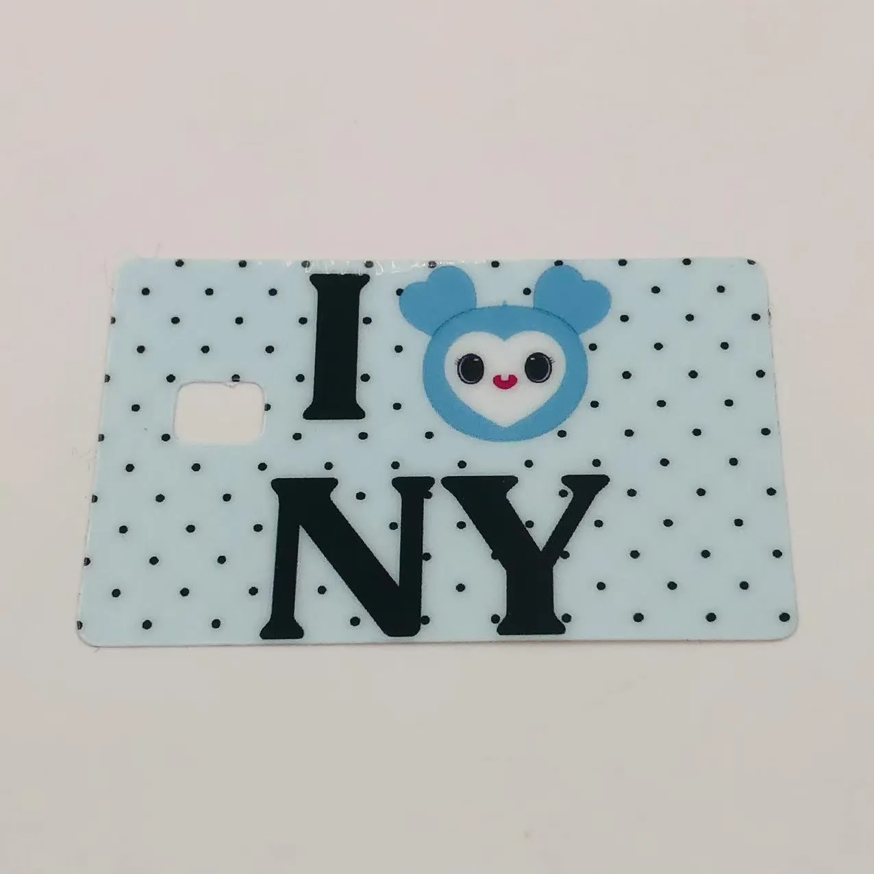 신용카드 표지 스티커