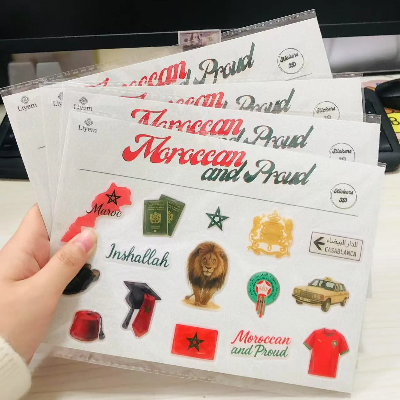 돔 에폭시 수지 스티커