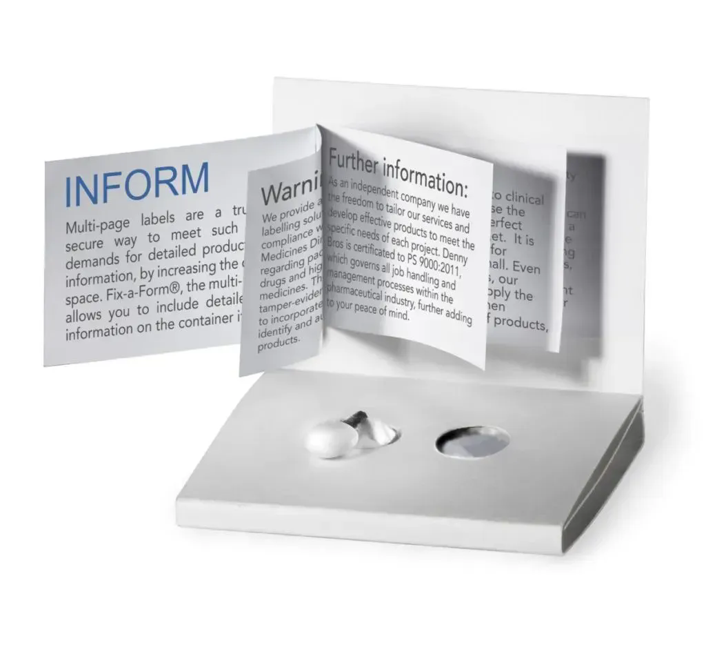 Medicine Fold Out Labels