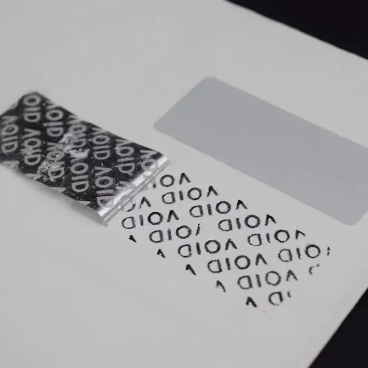 void anti-counterfeiting 레이블