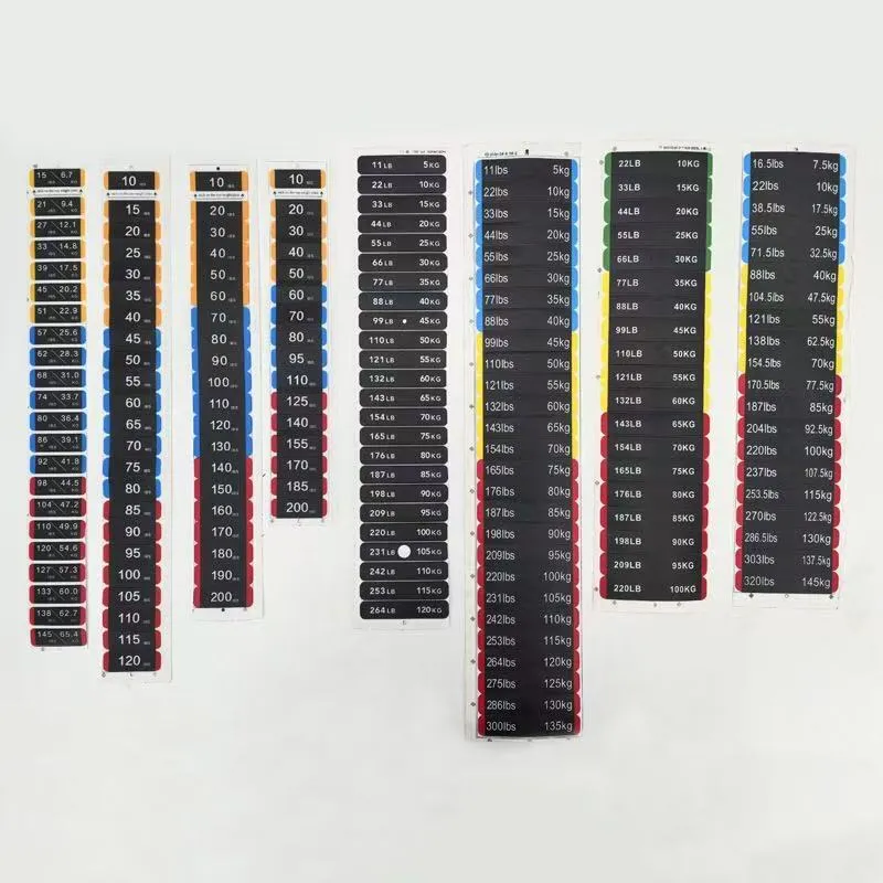 웨이트 블록 라벨 스티커